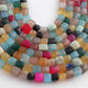1 Strand Multi Stone Faceted Briolettes - Cube Shape Mix Stone Briolettes - 5mm-7mm - 8 Inches BR03422 - Tucson Beads