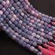 1 Strand Shaded Lavender  Faceted Briolettes - Cube Shape Briolettes - 7mmx 7mm -8mmx8mm-8 Inches BR03450 - Tucson Beads