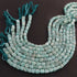 1 Strand Amazonite Faceted Cubes Shape Briolettes - Box Cube Shape Briolettes  6mmx6mm-7mmx7mm  -8 Inches BR03449
