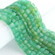 1 Strand Chrysoprase Faceted  Cube Shape Briolettes - Box Shape Briolettes  6mmx7mm - 6mmx8mm - 8 Inches BR03451 - Tucson Beads
