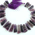 1 Strand Sugilite Faceted Briolettes - Sugilite Fancy Shape Briolettes -18mmx10mm- 32mmx11mm- 10 Inches BR01576