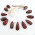 1 Strand Mookaite Faceted Briolettes - Pear Shape Briolettes - 19mmx12mm-31mmx12mm - 8.5 Inches BR1658