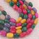 1  Long Strand Amazing Multi color Opal Smooth Oval  Shape Beads - Mix Stone Tumble Shape Opal Gemstone Beads 9-13 mm 17 Inches BR03150 - Tucson Beads