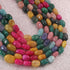 1  Long Strand Amazing Multi color Opal Smooth Oval  Shape Beads - Mix Stone Tumble Shape Opal Gemstone Beads 9-14 mm 18 Inches BR03151