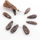 1 Strand  Shaded Brown Jasper Smooth Briolettes - Pear Shape Briolettes -27mmx9mm-29mmx12mm - 5 Inches BR01611 - Tucson Beads