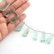 1 Strand Green Flourite Faceted Briolettes -Fancy Shape Briolettes  - 27mmx10mm-30mmx10mm -9.5Inches BR01562 - Tucson Beads