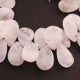 1  Strand White Rainbow Moonstone Smooth Briolettes - Pear Shape Briolettes  13mmx10mm -20mmx9mm-6 Inches BR02283 - Tucson Beads