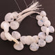 1 Strand Beautiful  White Rainbow Moonstone Smooth Briolettes  - Heart Shape Gemstone - 12mmx12mm -17mmx16mm - 5 Inches BR01863 - Tucson Beads