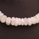 1 Strand White Rainbow Moonstone Faceted Rondelles - Gemstone Roundels- 11mm-14mm- 7Inches BR02513 - Tucson Beads