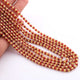 5 Strands Red & Yellow Zircon Faceted Rondelles Ready To Wear Necklace 3mm 13 Inch BR913 - Tucson Beads