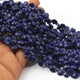 1 Strand Lapis Lazuli Faceted Heart Shape Briolettes - Lapis Heart Shape Beads 8mmx7mm-6mmx7mm 8 Inches Long BR0524 - Tucson Beads