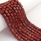 1 Strand  Red Jasper Faceted Cube Box Shape Beads -3D Cube Gemstone Beads, Fine Quality  Dalmatian  Jasper Briolettes 7mm-7mm -7.5 Inches BR03171 - Tucson Beads