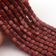 1 Strand  Red Jasper Faceted Cube Box Shape Beads -3D Cube Gemstone Beads, Fine Quality  Dalmatian  Jasper Briolettes 7mm-7mm -7.5 Inches BR03171 - Tucson Beads