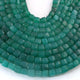 1  Strand Green Onyx Faceted  Briolettes - Cube Shape  Briolettes -6mm-6mm - 8.5 Inches BR03163 - Tucson Beads