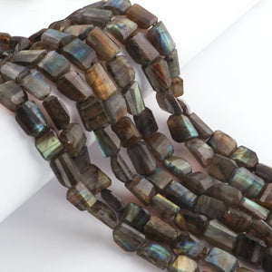 1  Strand Labradorite Faceted Briolettes  - Nuggets Shape Briolettes-9mmx11mm-11mmx15mm-10 Inches BR01653 - Tucson Beads