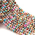1 Strand Mix Stone Faceted Tyre Shape Beads 6mm- Mix Stone Wheel cut Beads ,Heishi Tyre Beads BR03893