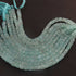 1 Strand Aqua Chalcedony Faceted Cube Shape Briolettes - Box Shape Gemstone Shape Beads 7mm-7mm 8 Inches BR03169