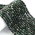 1 Strand Shaded Emerald Faceted Tyre Shape Beads 5mm -  Emerald  Wheel cut Beads ,Heishi Tyre beads BR03895