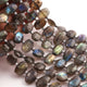 1 Strand Labradorite Faceted Fancy Shape Beads, Straight Drill Labradorite Fancy Beads,  Faceted  Briolettes 8mmx11mm- 10mmx14mm - 9.5 Inches BR03461 - Tucson Beads