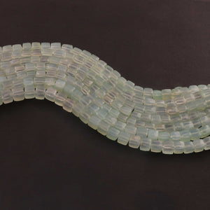 1  Strand Green Aventurine Box  Faceted  Briolettes - Cube Shape  Briolettes -6mm-7mm - 8.5 Inches BR03174 - Tucson Beads