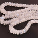 1  Long Strand White Rainbow  Moonstone Smooth Rondelles -  7mm-11mm -16 Inches BR02287 - Tucson Beads