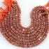1 Strand Peach Moonstone Faceted Cube Briolettes - Box Shape Gemstone Beads - 7mm-9mm - 10 Inches BR03436