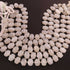 1 Strand White Moonstone  Faceted Fancy Shape Beads, Straight Drill White Moonstone Fancy Beads,  Faceted  Briolettes 9mmx12mm - 10mmx14mm 10 Inches BR03467