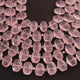 1 Strand Rose Quartz Faceted Fancy Shape Beads, Straight Drill Rose Quartz Fancy Beads,  Faceted  Briolettes 8mmx12mm - 10mmx13mm -10 Inches BR03307 - Tucson Beads