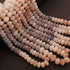 1 Strand Multi MoonStone Faceted Gemstone Rondelles Beads- 7 mm-10 mm BR03902