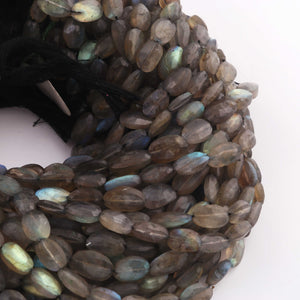 1  Strand  Labradorite Faceted Briolettes -Oval Shape  Briolettes -6mmx8mm- 7mmx17mm-12.5 Inches BR01721 - Tucson Beads