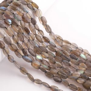 1  Strand  Labradorite Faceted Briolettes -Oval Shape  Briolettes -6mmx8mm- 7mmx17mm-12.5 Inches BR01721 - Tucson Beads