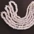 1  Long Strand White Rainbow  Moonstone Smooth Rondelles -  4mm-10mm -15 Inches BR02288