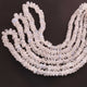 1  Long Strand White Rainbow  Moonstone Smooth Rondelles -  4mm-10mm -15 Inches BR02288 - Tucson Beads