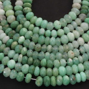 1  Strand Chrysoprase Faceted Roundells -Round  Shape Roundells 5-7mm-16 Inches BR2721 - Tucson Beads