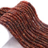 1 Strand Hessonite  Faceted Tyre Shape Beads 6mm -  Hessonite  Wheel cut Beads ,Heishi Tyre beads BR03916