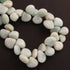 1  Long Strand Amazonite Smooth Briolettes - Heart Shape  Briolettes  9mm-15mm-9 Inches BR01904