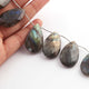 1  Strand  Labradorite Faceted Briolettes -Pear Shape  Briolettes -16mmx30mm- 20mx36mm-9.5 Inches BR02117 - Tucson Beads