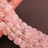 1 Strand Rose Quartz Faceted Cube Briolettes -Rose Quartz Cube Briolettes  - 7mm-10mm 8 Inches BR1255