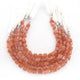 1  Strand Peach Moon Stone Faceted Beads Assorted Shape Briolettes  11mmx6mm-9mmx7mm 8 Inches BR03476 - Tucson Beads