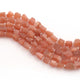 1  Strand Peach Moon Stone Faceted Beads Assorted Shape Briolettes  11mmx6mm-9mmx7mm 8 Inches BR03476 - Tucson Beads