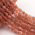 1  Strand Peach Moon Stone Faceted Beads Assorted Shape Briolettes  11mmx6mm-9mmx7mm 8 Inches BR03476