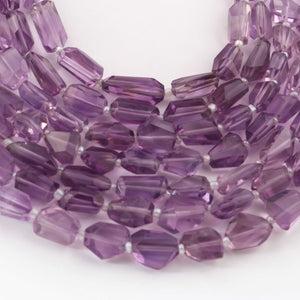 1  Strand  Pink Amethyst Faceted Beads Assorted Shape Briolettes  18mmx7mm-9mmx9mm 8 Inches BR03481 - Tucson Beads