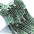 1 Strand Shaded Emerald  Faceted Tyre Shape Beads 6mm -  Shaded Emerald  Wheel cut Beads ,Heishi Tyre beads BR03914