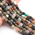 1 Strand Multi Stone Faceted Cube Briolettes -Box Shape Beads 7mmx6mm-12mmx11mm 8.5 inches BR1290