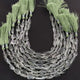 1  Strand  Green Amethyst Faceted Beads Assorted Shape Briolettes  7mmx16mm-6mmx8mm 8 Inches BR03482 - Tucson Beads