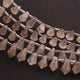 1  Strand Golden Rutile Faceted Beads Fancy Shape Briolettes  12mmx7mm-9mmx7mm 8 Inches BR03491 - Tucson Beads