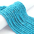 1 Strand Turquoise Faceted Tyre Shape Beads - 4mm-6mm Turquoise Wheel cut Beads ,Heishi Tyre beads BR03917