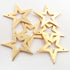 5 Pcs Designer 24k Gold Plated Star Charms Design Charm,Jewelry Making 66mmx66mm GPC1490