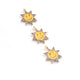 1 Pc Pave Diamond Sun Charm Pendant -925 Sterling Vermeil  14mmX11mm PDC1374 - Tucson Beads