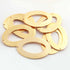 5 Pcs Designer 24k Gold Plated Oval Charms Design Charm,Jewelry Making 53mmx36mm GPC1491